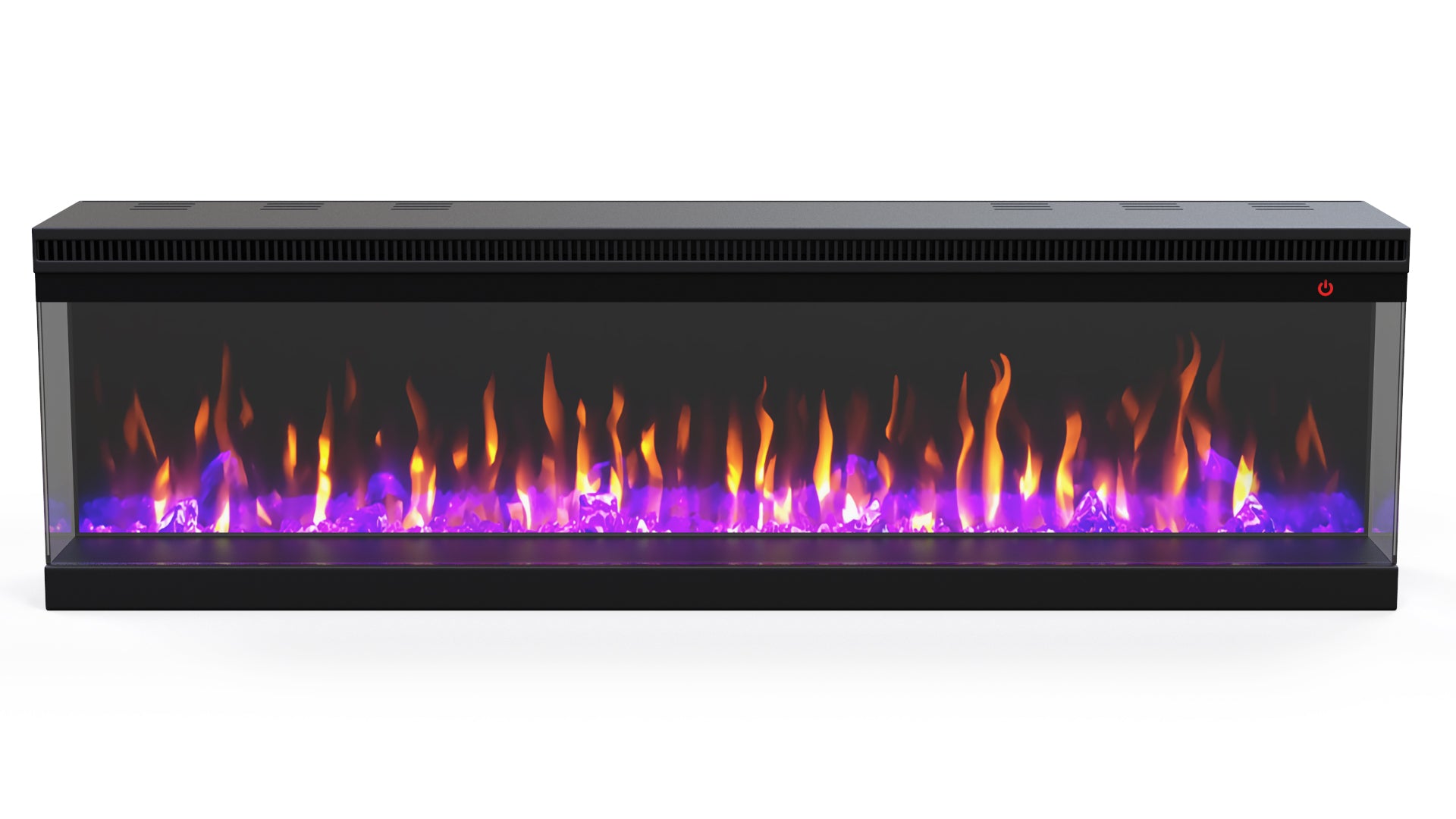 Elektrische sfeerhaard 3-zijdig NERO 65″ inch – 165 cm
