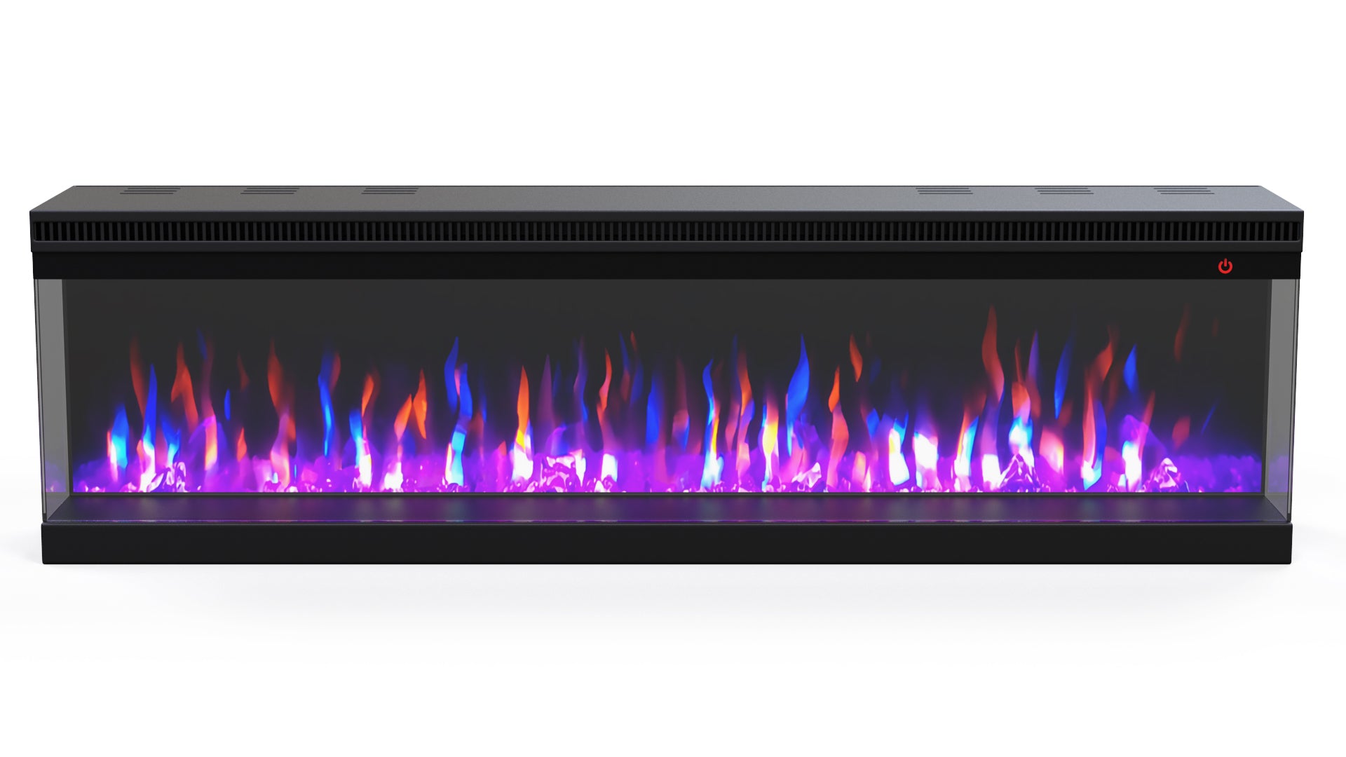 Elektrische sfeerhaard 3-zijdig NERO 72″ inch – 182 cm