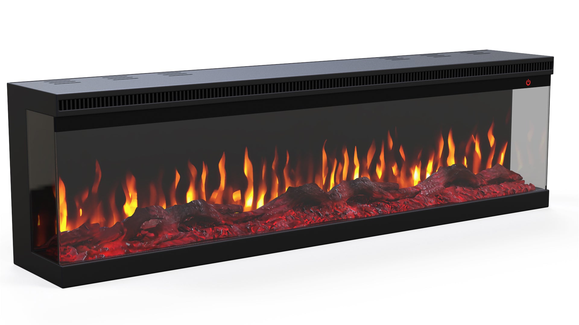 Elektrische sfeerhaard 3-zijdig NERO 42″ inch – 107 cm