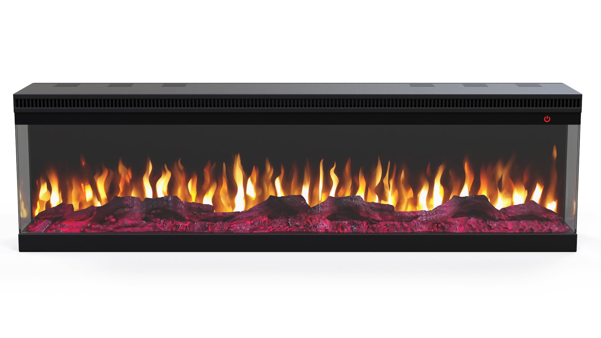 Elektrische sfeerhaard 3-zijdig NERO 72″ inch – 182 cm