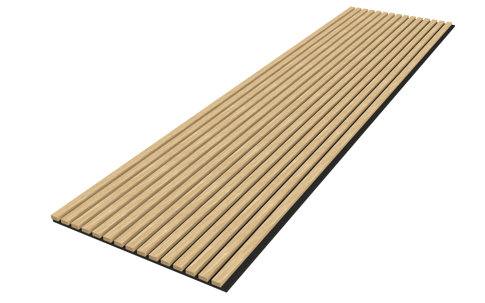 Akupanel - Eiken Naturel - 270 x 60 cm - Lattenwand - Akoestische wandpanelen